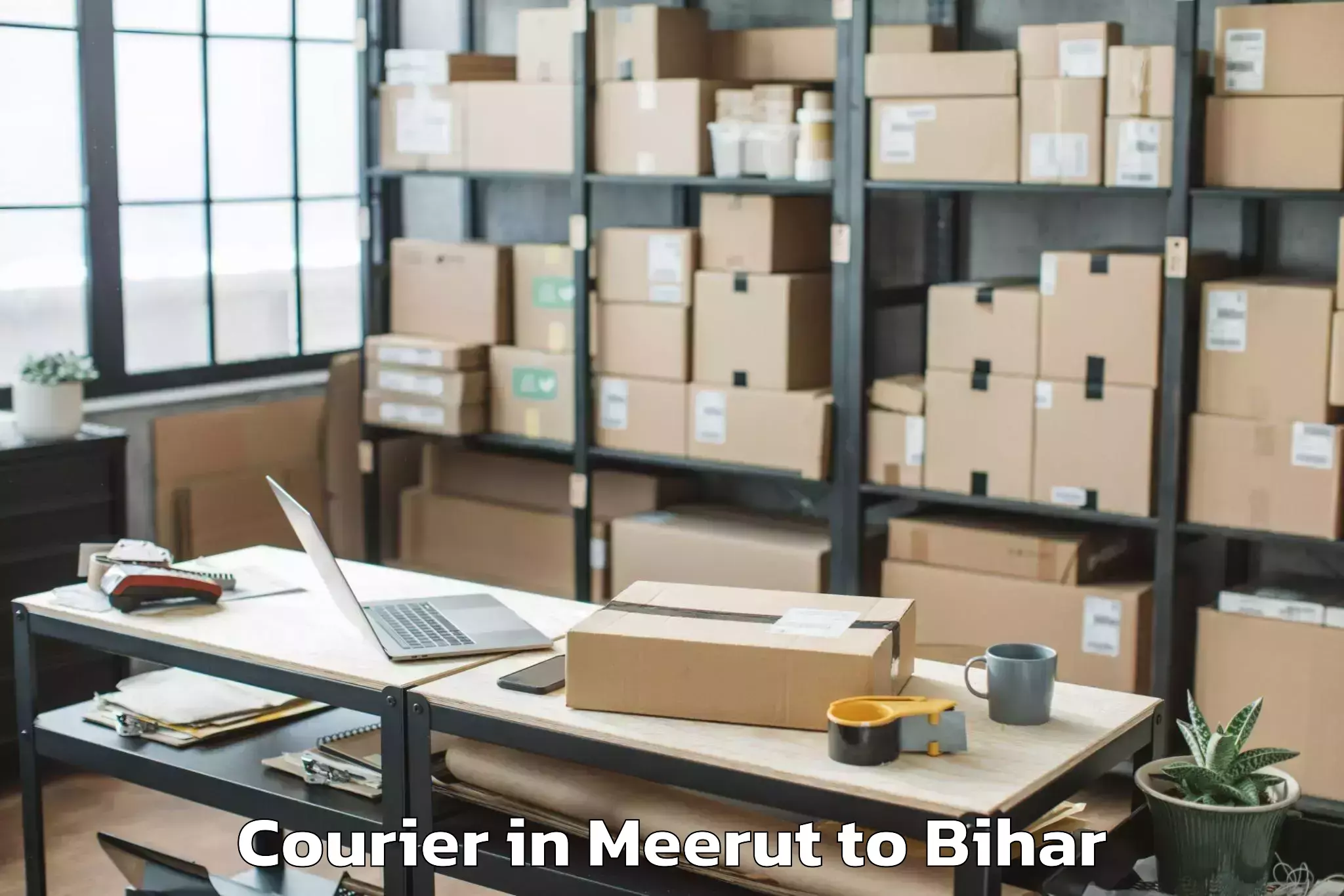 Leading Meerut to Chaugain Courier Provider